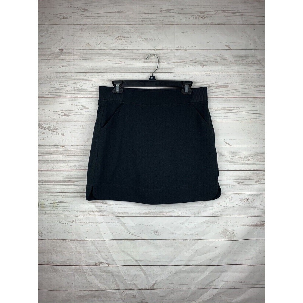 32 Degrees Cool Skort Women S Black Activewear Ribbed Waistband Pockets T207433